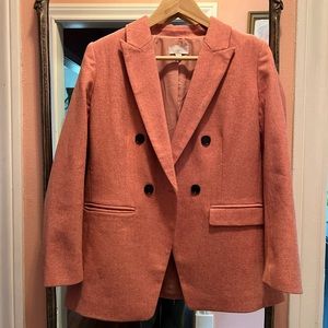 LOFT Petite Pink Wool Blazer